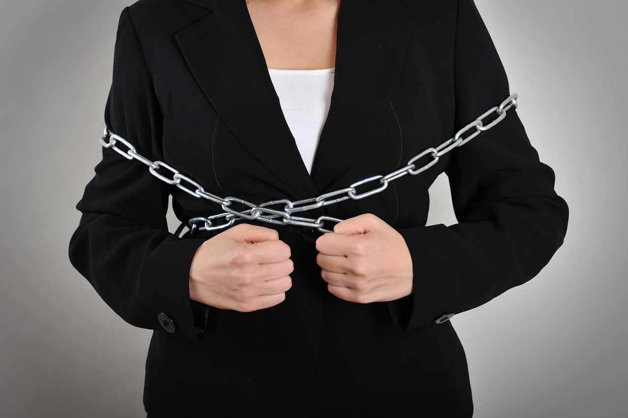in chains